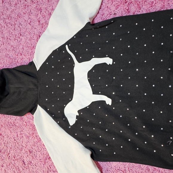 PINK Victoria's Secret Bling NWT Full Zip Hoodie Large - Picture 5 of 6
